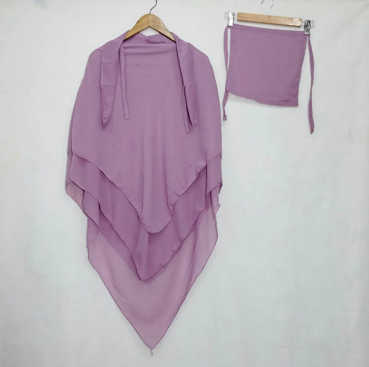 3 LAYER KHIMAR WITH NAQAB